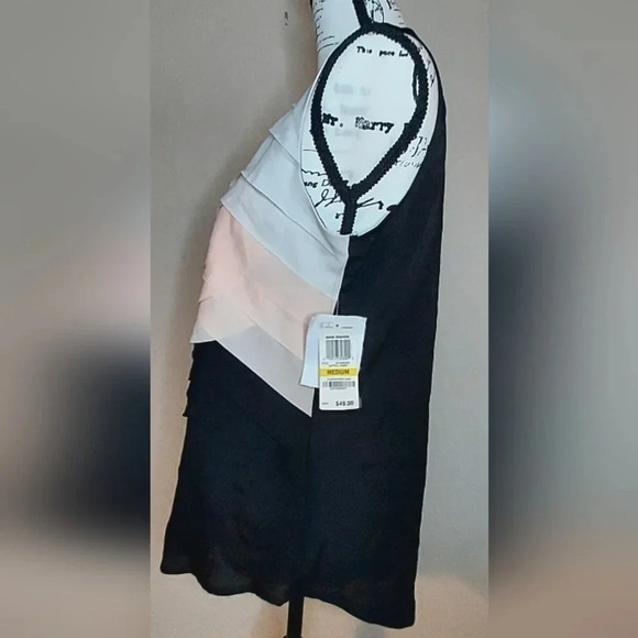 Style&Co Women's Layered Multi Colored Sleeveless Top Blouse Size Medium - Picture 3 of 8